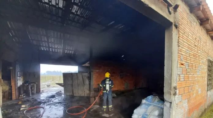 Bombeiros registram incêndio em estufa de Santa Rosa do Sul