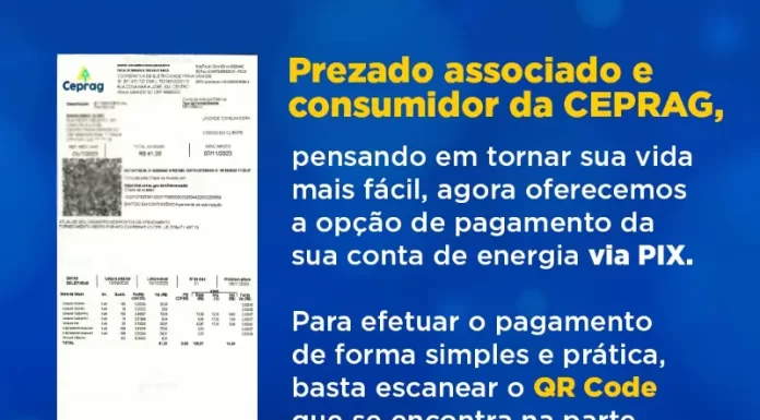 Ceprag agora recebe fatura via pix