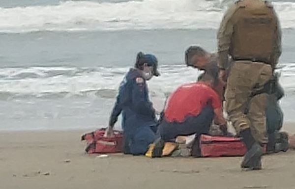 Homem morre afogado na Praia Lagoa Cortada em Balneário Gaivota