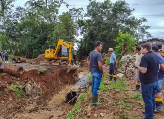 Praia Grande atua na restauração de comunidades afetadas pelas chuvas