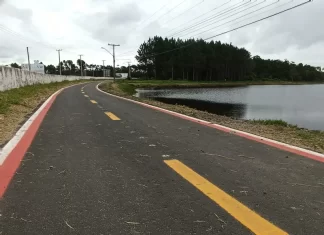Kekinha anuncia finalização da ciclovia entre Gaivota até a divisa com Sombrio