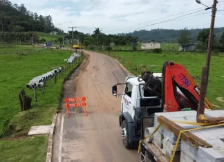 Santa Rosa do Sul em obras