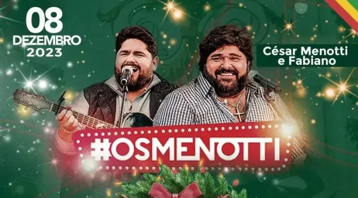 César Menotti e Fabiano anima o Natal Iluminado de Ermo