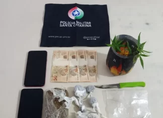 PM Atende chamado de Maria da penha e apreende drogas em Araranguá