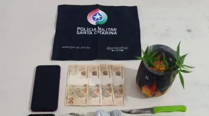 PM Atende chamado de Maria da penha e apreende drogas em Araranguá