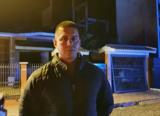 Policial de folga resgata casal após desabamento de prédio em Passo de Torres