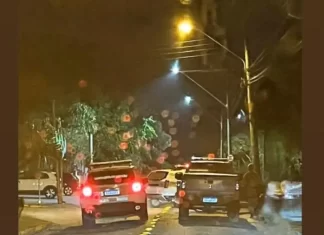 PM monta cerco no Morro dos Conventos após disparos de arma de fogo, um homem foi preso e pistola foi apreendida