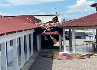 Escola é novamente afetada por vendaval em Jacinto Machado