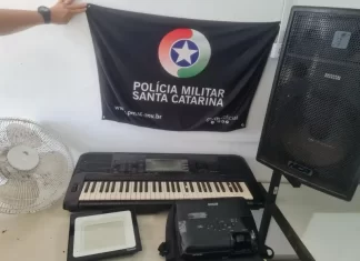 Casal é preso após furto em escola de Araranguá