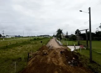 Sombrio: Pavimentação da Estrada do Picadão será concluída antes do previsto