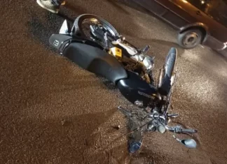 Motociclista fica ferido em acidente na SC 447 em Araranguá