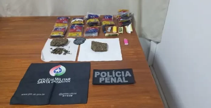 Maconha, fumo de corda e isqueiros são encontrados em ônibus que transporta detentos do serviço externo