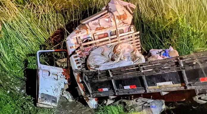 Grave acidente deixa caminhoneiro feridona BR-101 em Santa Rosa do Sul