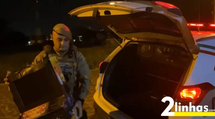 PM derruba casa de jogo de azar em Sombrio