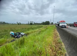 Identificadas mãe e filha que perderam a vida em acidente na BR101 em São João do Sul