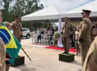Capitão Bilhalva assume o comando da 3ª Cia de PM em Turvo