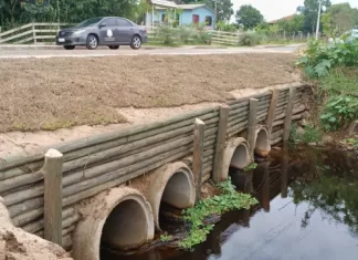 Balneário Gaivota: Ponte destruída pelas chuvas é liberada para o trânsito