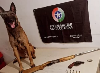 PM prende homem em Jacinto Machado por posse ilegal de arma de fogo