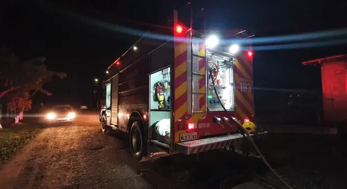 Incêndio criminoso e registrado em Santa Rosa do Sul