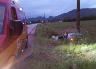 Acidente de trânsito em Morro Grande deixa homem de 52 Anos Ferido