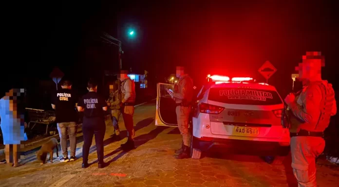 Homicídio: Um homem foi morto a tiros e outro ficou ferido durante a madrugada em Sombrio.