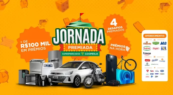 Cooperja lança promoção Jornada Premiada nos Supermercados