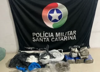 PM apreende grande quantidade de drogas em Balneário Gaivota