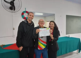 Terceira idade de Sombrio comemora participação em grande evento esportivo