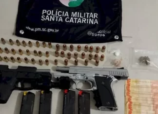 Operação da PM em Santa Rosa do Sul prende traficantes e apreende armas, munições e drogas