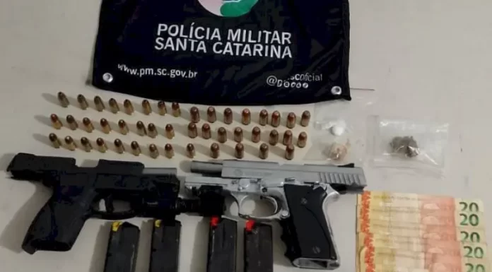 Operação da PM em Santa Rosa do Sul prende traficantes e apreende armas, munições e drogas