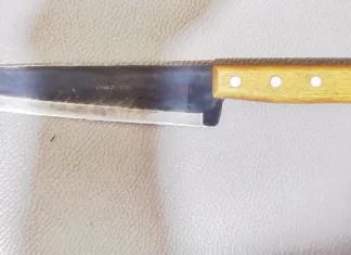 PM apreende arma branca em Santa Rosa do Sul