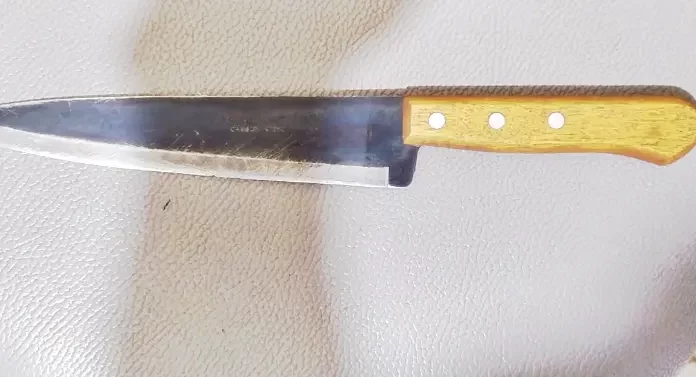 PM apreende arma branca em Santa Rosa do Sul