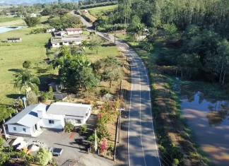 Desejo antigo da população, Santa Rosa do Sul inauguração pavimentação total do acesso ao IFC