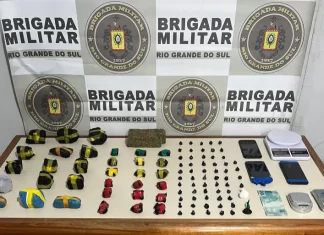 Ação rápida da Brigada Militar resulta na prisão de duas pessoas por tráfico de drogas em Torres