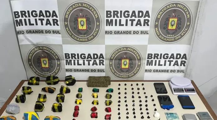 Ação rápida da Brigada Militar resulta na prisão de duas pessoas por tráfico de drogas em Torres