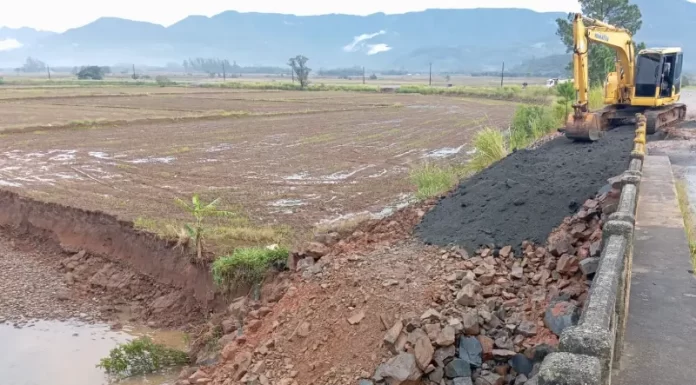 Ponte na SC-290 recebe vistoria e pode ser liberada parcialmente para o tráfego de veículos leves nos próximos dias