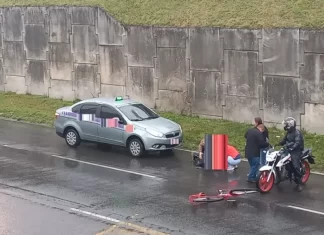 Taxista fala sobre acidente com idoso em Sombrio