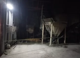 Incêndio destrói equipamentos de indústria de cerâmica em Meleiro