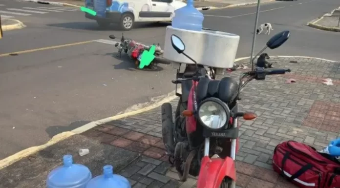 Colisão entre motos deixa idoso gravemente ferido em Araranguá