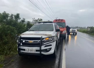 Ciclista fica ferido após colisão na SC-449 entre Sombrio e Balneário Gaivota