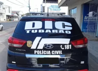 DIC de Tubarão recupera celular roubado e prende indivíduo em flagrante por tráfico e associação para o tráfico de drogas