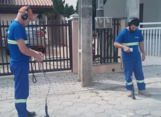 Gaivota Saneamento realiza trabalho para identificar vazamentos na rede