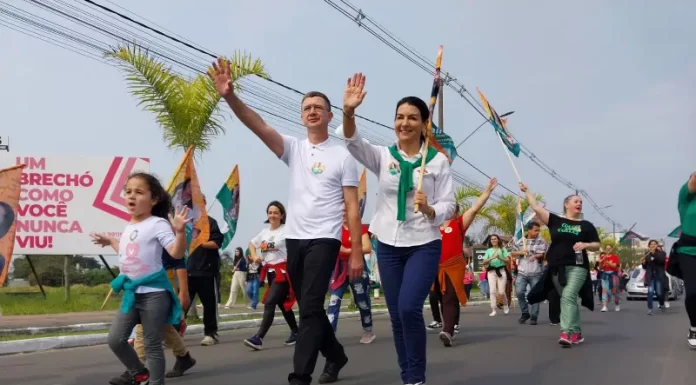 Campanha de Gislaine Cunha e Jeriel Isoppo: uma semana de atividades com adesivaço no sábado