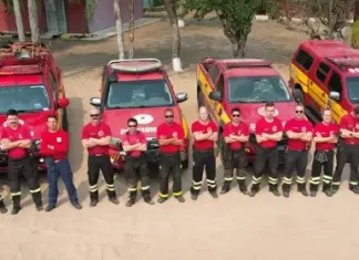 Corpo de Bombeiros de SC recepciona equipe e apresenta balanço da primeira etapa da operação no Pantanal