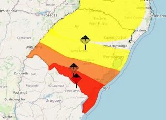 Atenção! RS tem TRÊS alertas válidos sendo um deles de grande perigo