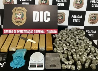 Polícia Civil de Tubarão desmantela grupo criminoso e prende indivíduos por tráfico de drogas, associação para o tráfico e lavagem de dinheiro.”
