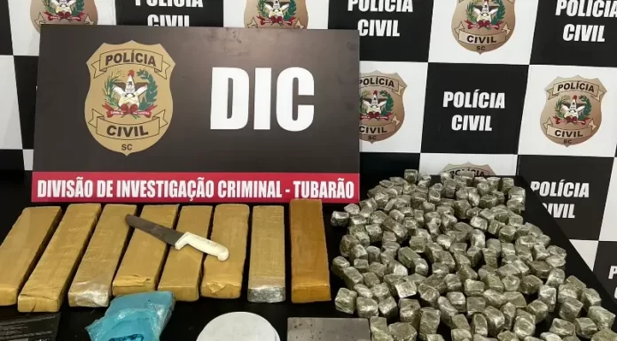 Polícia Civil de Tubarão desmantela grupo criminoso e prende indivíduos por tráfico de drogas, associação para o tráfico e lavagem de dinheiro.”