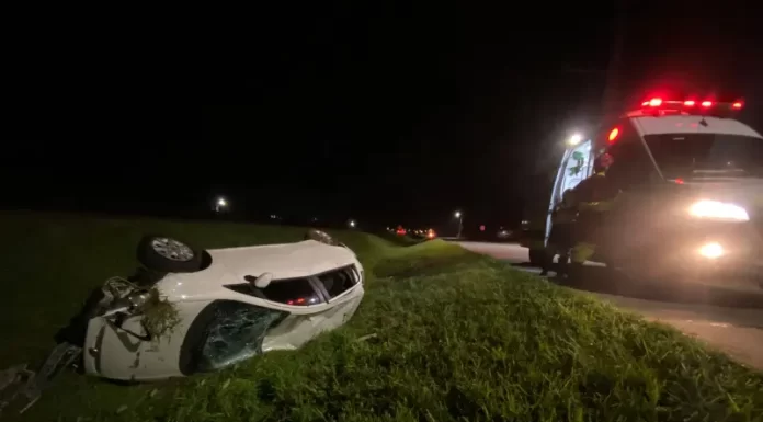 Grave acidente na BR-101 em Santa Rosa do Sul deixa duas pessoas feridas