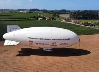 Dirigível que passou pela região em 2023 cai em São Paulo