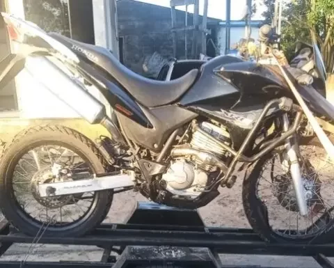 Moto furtada na Operária é recuperada em Criciúma